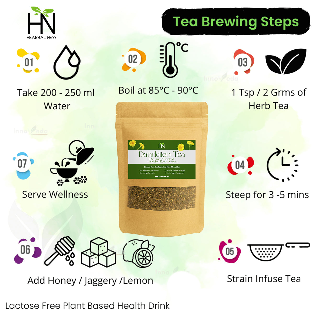 DANDELION DETOX TEA FOR LIVER HEALTH (50 TEA CUPS) 100 GRAMS